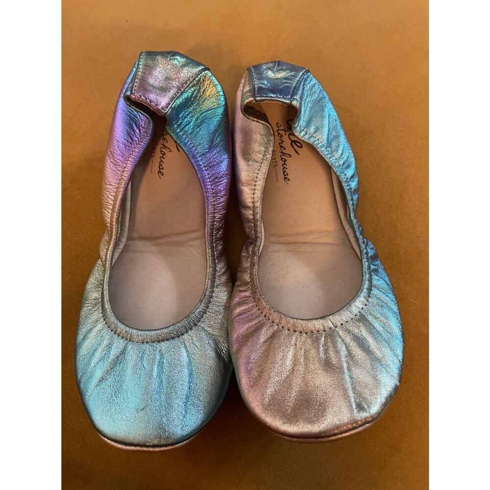 The Storehouse Flats Northern Lights Iridescent Metallic Leather Flats 7